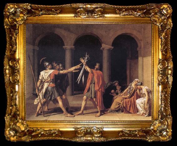 framed  Jacques-Louis  David The Oath of the Horatii, ta009-2